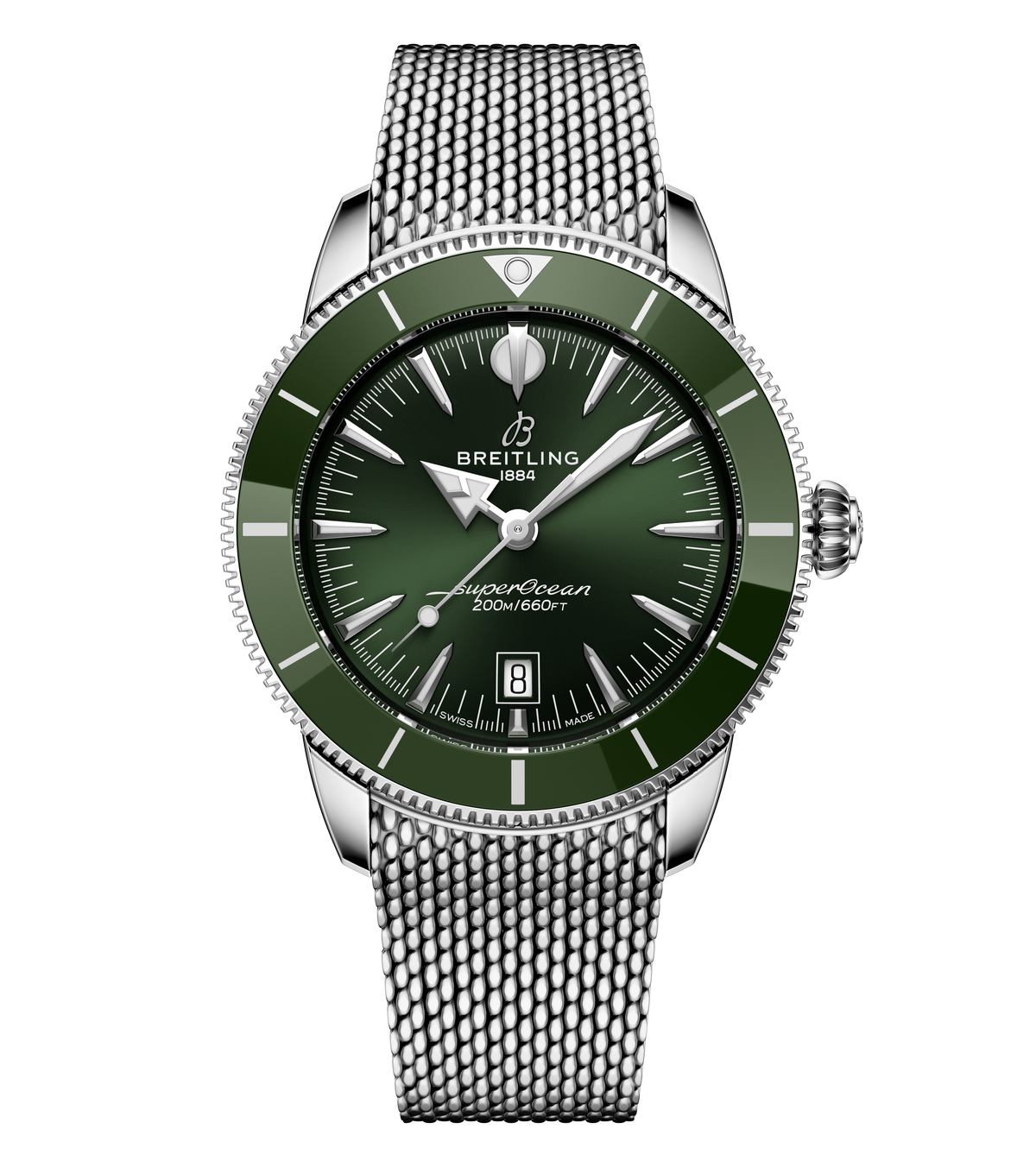 BRT Superocean Heritage B31 Automatic 44 Watch with Green Dial
